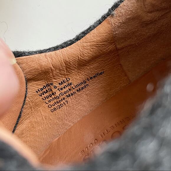 Gentle Souls Kenneth Cole Grey Wool Wedge Sneaker - Picture 8 of 8